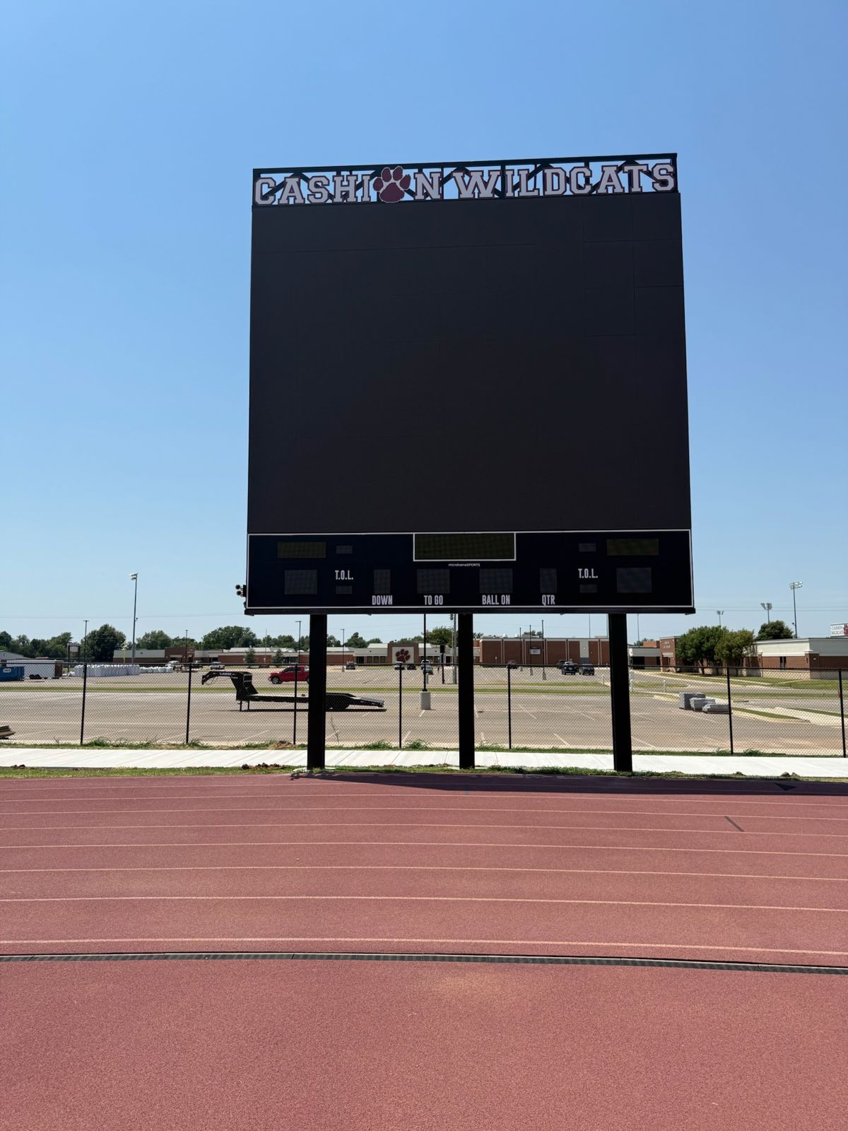 Court Scoreboard Installation