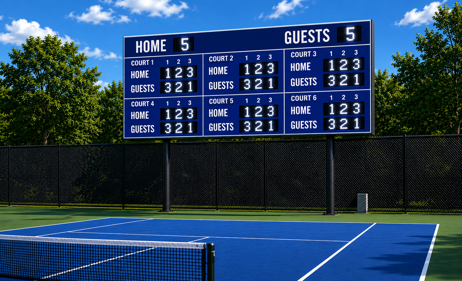 College Tennis System - Venue (18 in Digit)